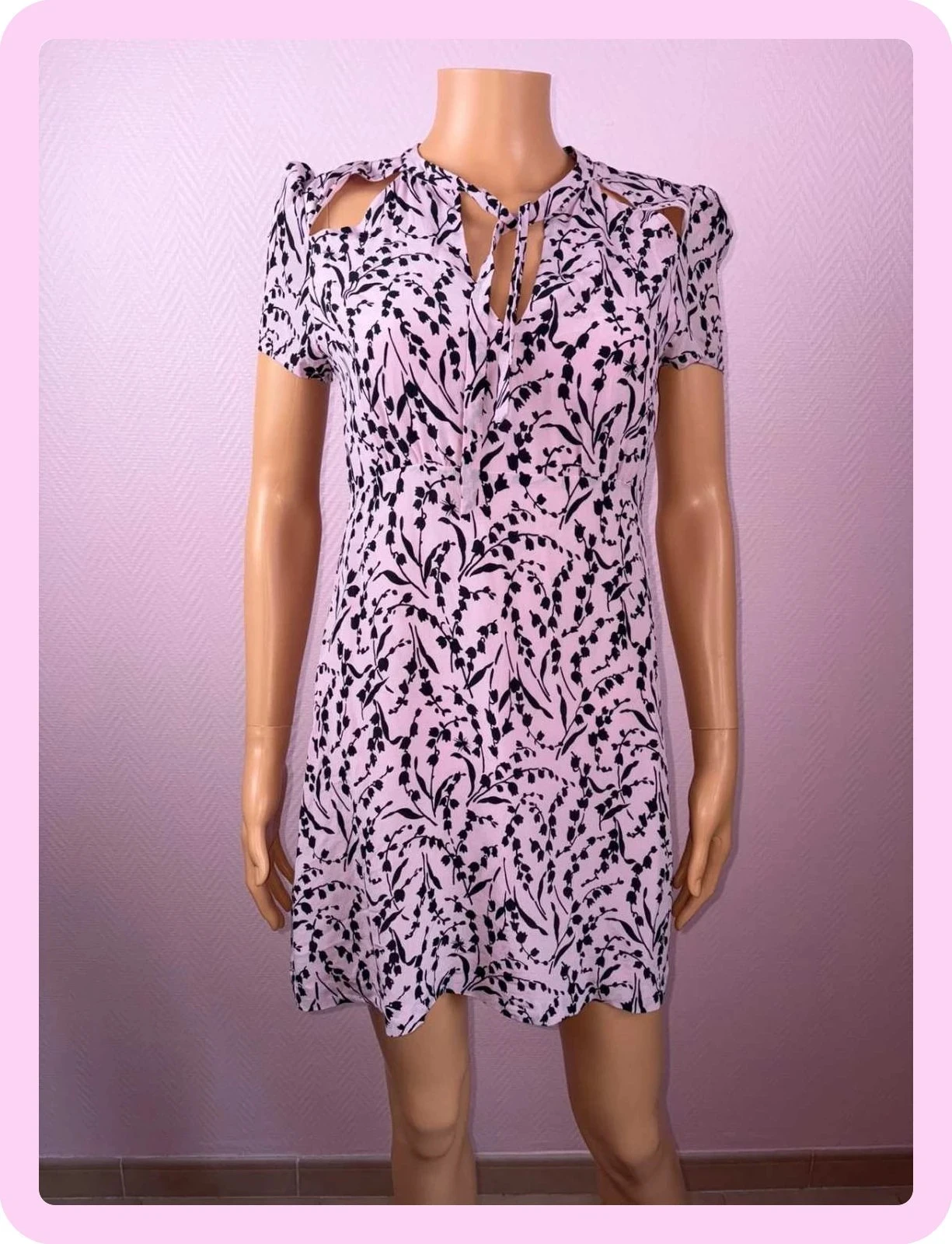 Maje summer dress size 2 100% silk super condition – photo 2